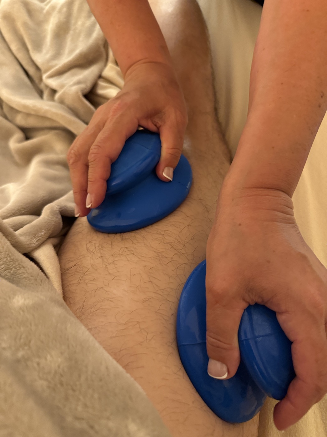 Soft silicone cupping for lymphatic drainage